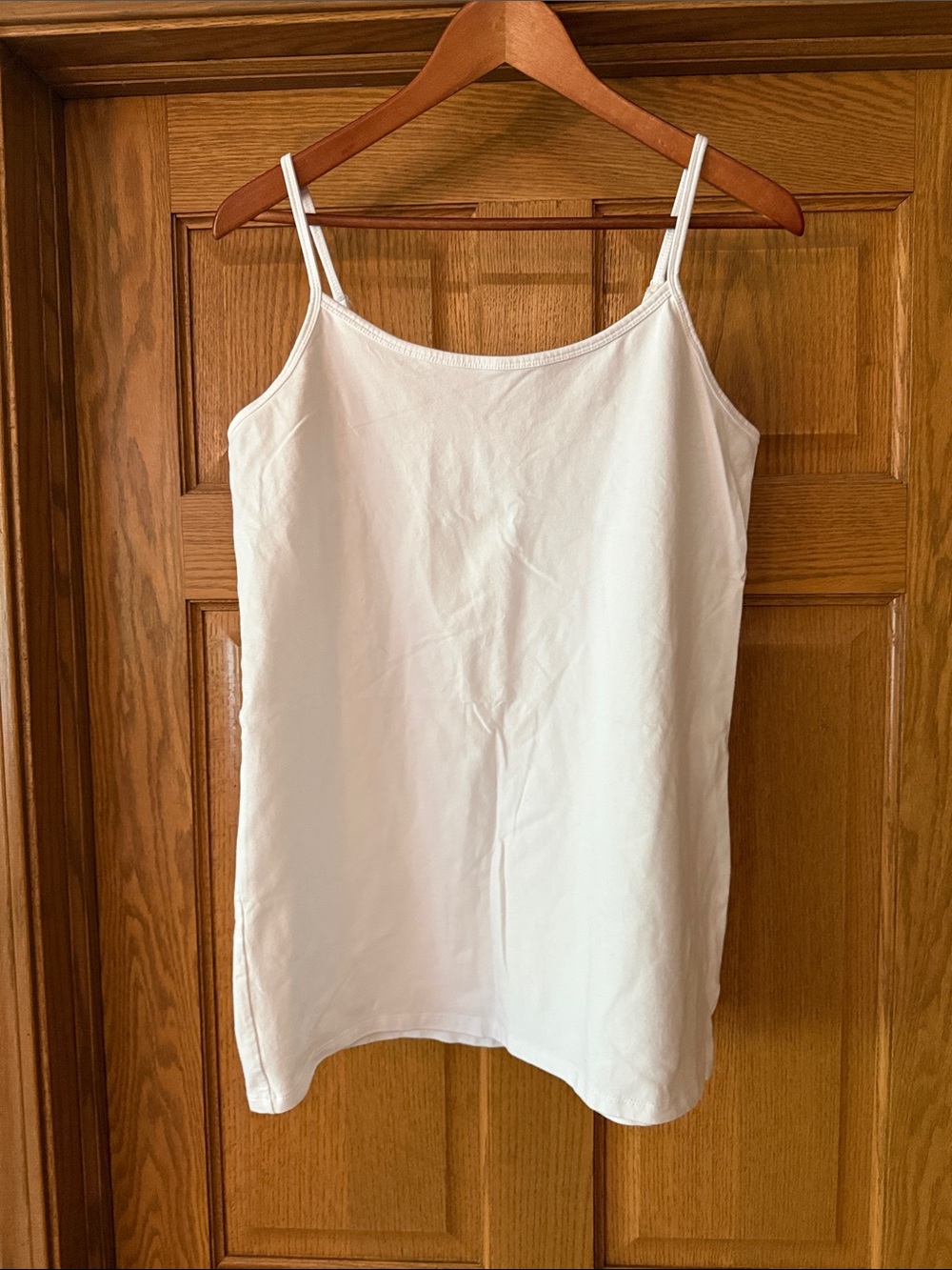 torrid White Spaghetti Strap Knit Tunic Length Camisole Tank